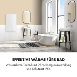 Crystal Wall Infrarotheizung 100x60cm 600W Wochentimer IP54 Weiß -Deutschland Klarstein Verkaufs-Shop 10034223 de 0006 logo