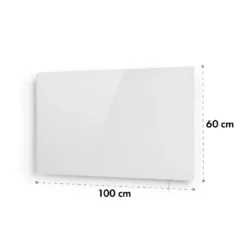 Crystal Wall Infrarotheizung 100x60cm 600W Wochentimer IP54 Weiß -Deutschland Klarstein Verkaufs-Shop 10034223 yy 0008 logo Infrared Mirror Heater BF 600 W