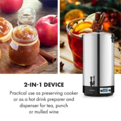 KonfiStar 60 Digital Einkocher Getränkespender 2500W 60L 100°C 180min -Deutschland Klarstein Verkaufs-Shop 10034241 yy 0007 logo Digital Food Preserver 60L