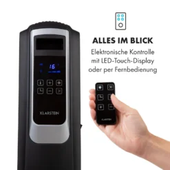 Thermaxx Noir Ölradiator 2500W 10-30° C 24h-Timer Fernbedienung -Deutschland Klarstein Verkaufs-Shop 10034253 de 0003 logo