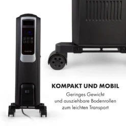 Thermaxx Noir Ölradiator 2500W 10-30° C 24h-Timer Fernbedienung -Deutschland Klarstein Verkaufs-Shop 10034253 de 0007 logo