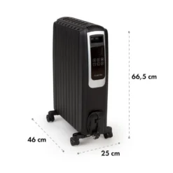 Thermaxx Noir Ölradiator 2500W 10-30° C 24h-Timer Fernbedienung -Deutschland Klarstein Verkaufs-Shop 10034253 yy 0008 logo Klarstein Thermaxx Noir oelradiator schwarz