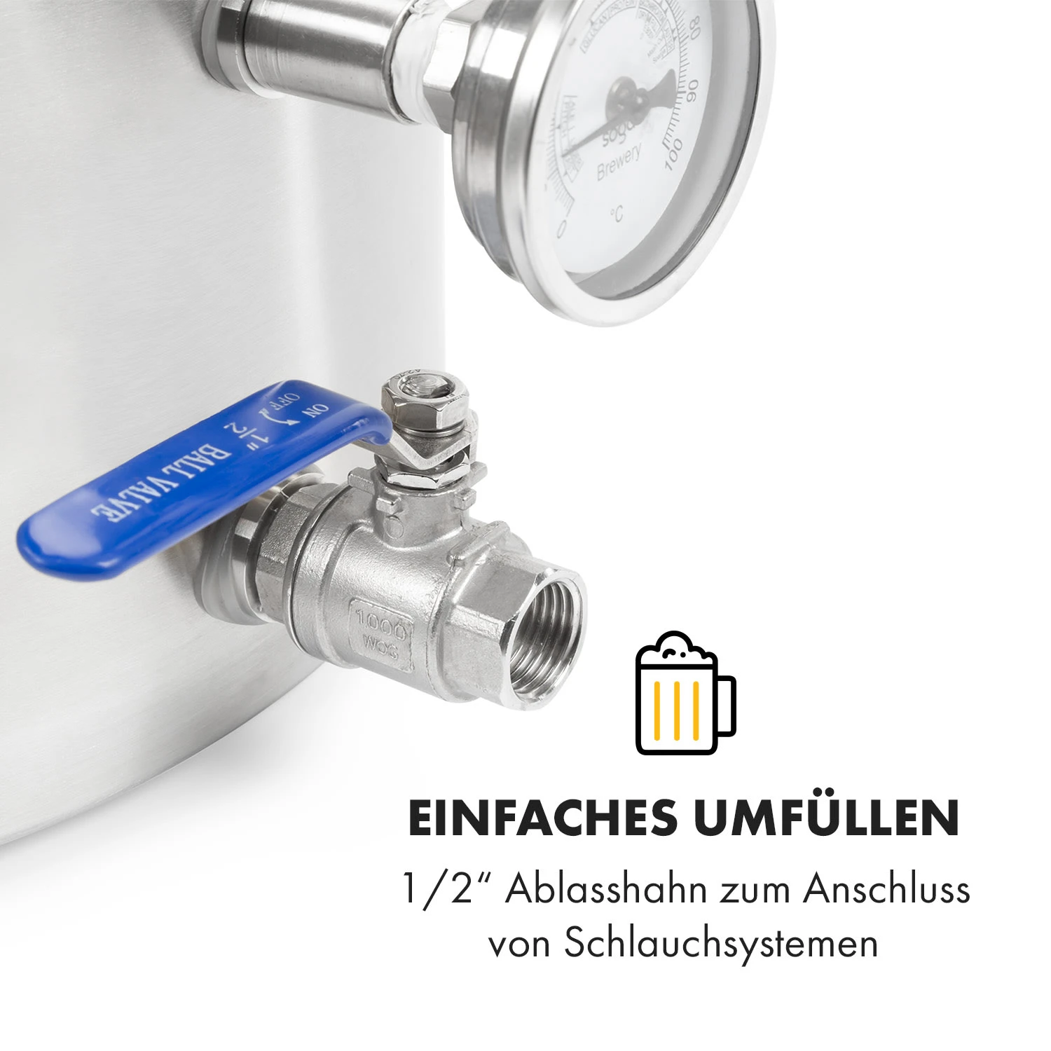 Brauheld Pur 25 Maischekessel 25 Liter ohne Heizelement Edelstahl Brauheld Pur 25 Maischekessel 25 Liter Ohne Heizelement Edelstahl -Deutschland Klarstein Verkaufs-Shop 10034266 de 0003 logo
