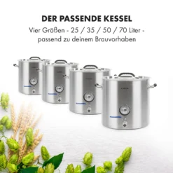 Brauheld Pur 25 Maischekessel 25 Liter Ohne Heizelement Edelstahl 6 Brauheld Pur 25 Maischekessel 25 Liter Ohne Heizelement Edelstahl -Deutschland Klarstein Verkaufs-Shop 10034266 de 0007 logo