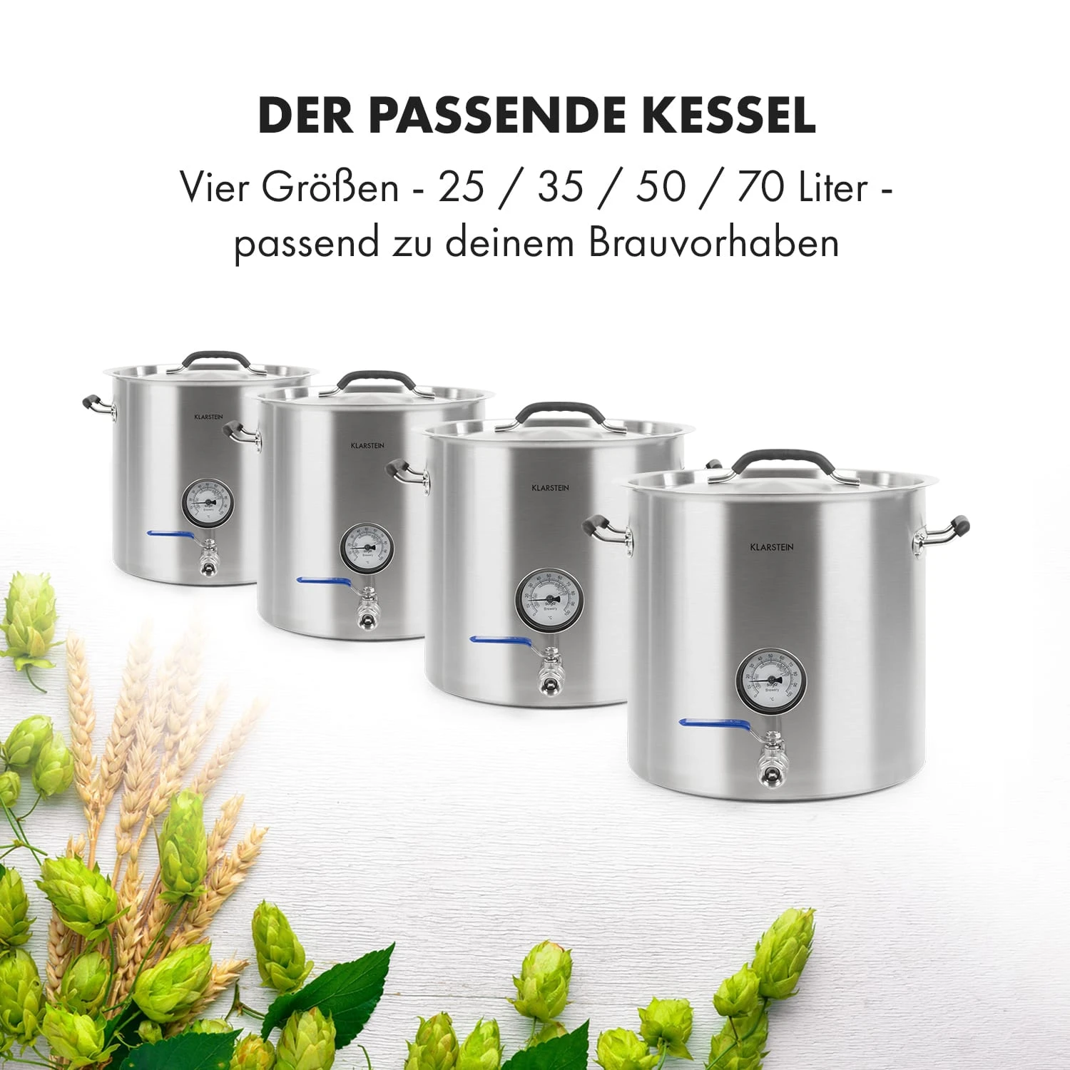 Brauheld Pur 25 Maischekessel 25 Liter ohne Heizelement Edelstahl Brauheld Pur 25 Maischekessel 25 Liter Ohne Heizelement Edelstahl -Deutschland Klarstein Verkaufs-Shop 10034266 de 0007 logo