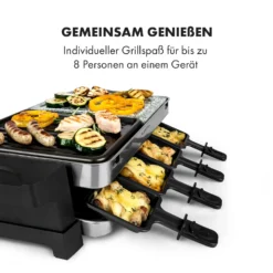 Sirloin Raclette 1500W Aluminium / Stein 8 Personen Kontroll-LED -Deutschland Klarstein Verkaufs-Shop 10034275 de 0005 logo