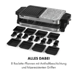 Sirloin Raclette 1500W Aluminium / Stein 8 Personen Kontroll-LED -Deutschland Klarstein Verkaufs-Shop 10034275 de 0006 logo
