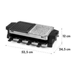 Sirloin Raclette 1500W Aluminium / Stein 8 Personen Kontroll-LED -Deutschland Klarstein Verkaufs-Shop 10034275 yy 0008 logo Klarstein Sirloin Raclette 1500W