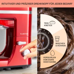 Bella Elegance Küchenmaschine 2000 W 2,7 PS 5,2 Ltr Edelstahl BPA-frei -Deutschland Klarstein Verkaufs-Shop 10034364 de 0004 usp