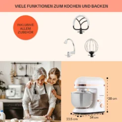 Bella Elegance Küchenmaschine 2000W/2,7PS/5,2 Ltr Edelstahl BPA-frei -Deutschland Klarstein Verkaufs-Shop 10034365 de 0005 usp