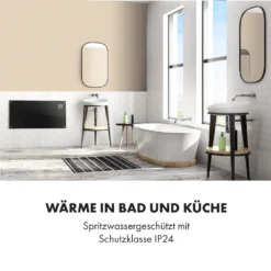 Bornholm Smart Konvektions-Heizgerät | 2000 W | SmartHeat Design: WiFi-Verbindung | LED-Display | 24-h-Timer | 2 Heizstufen: 1000 / 2000 W | IP24: Spritzwassergeschützt | Fernbedienung | Standgerät -Deutschland Klarstein Verkaufs-Shop 10034391 de 0005 logo