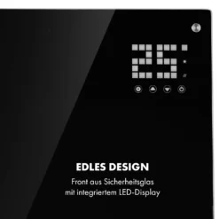 Bornholm Smart Konvektions-Heizgerät | 2000 W | SmartHeat Design: WiFi-Verbindung | LED-Display | 24-h-Timer | 2 Heizstufen: 1000 / 2000 W | IP24: Spritzwassergeschützt | Fernbedienung | Standgerät -Deutschland Klarstein Verkaufs-Shop 10034391 de 0006 logo