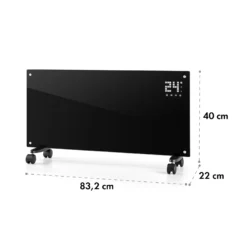 Bornholm Smart Konvektions-Heizgerät | 2000 W | SmartHeat Design: WiFi-Verbindung | LED-Display | 24-h-Timer | 2 Heizstufen: 1000 / 2000 W | IP24: Spritzwassergeschützt | Fernbedienung | Standgerät -Deutschland Klarstein Verkaufs-Shop 10034391 yy 0009 logo