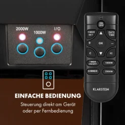 Verbier Elektrischer Kamin Elektrokamin 1000 / 2000 W LED-InstaFire Thermostat Timer Überhitzungsschutz 2 Verbier Elektrischer Kamin Elektrokamin 1000 / 2000 W LED-InstaFire Thermostat Timer Überhitzungsschutz -Deutschland Klarstein Verkaufs-Shop 10034396 de 0003 logo