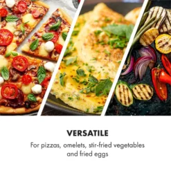 AeroVital Cube Chef Pizzateller Hoher Grilleinsatz Zubehör Edelstahl -Deutschland Klarstein Verkaufs-Shop 10034411 yy 0003 logo Klarstein AeroVital Cube Chef Pizzateller