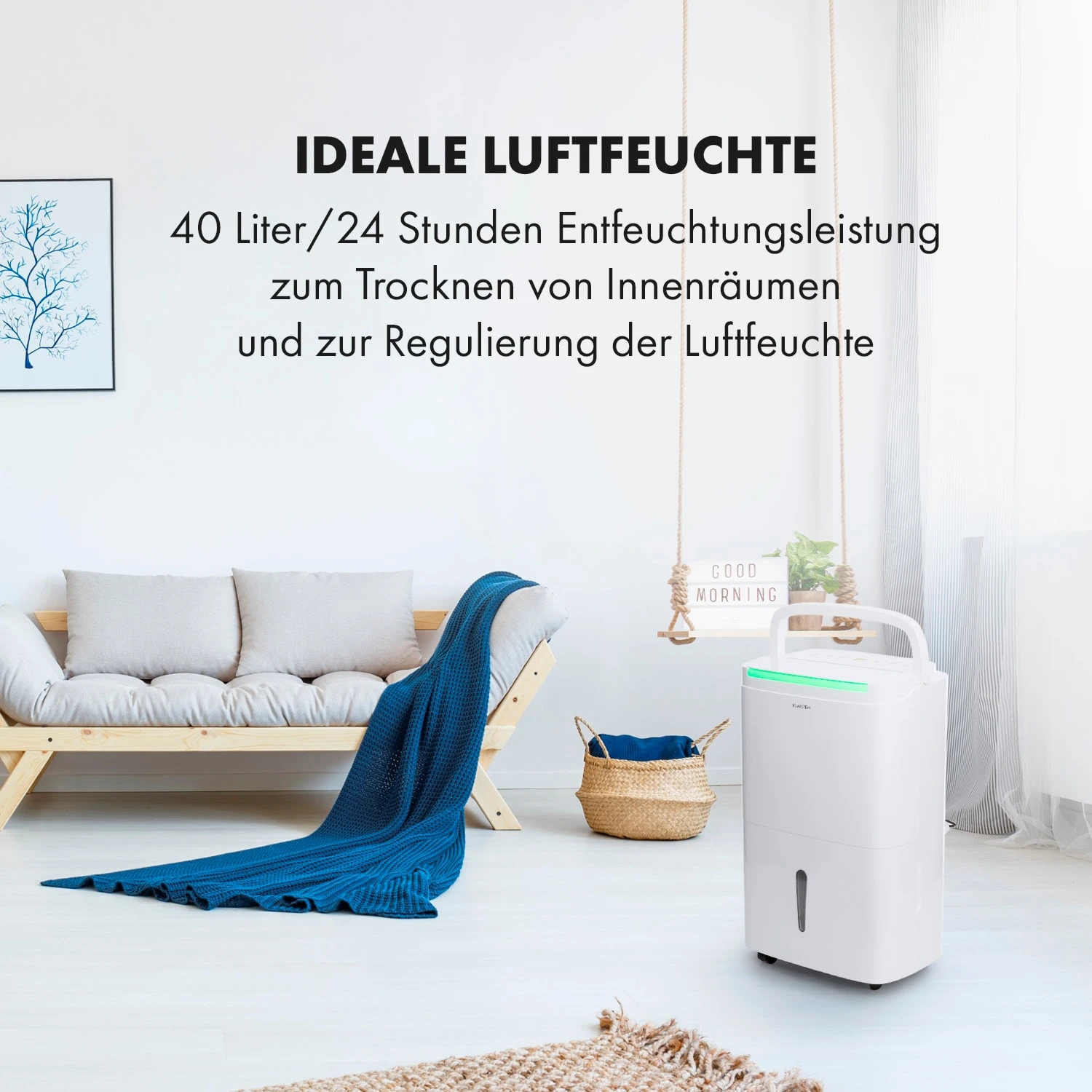 DryFy Connect 40 Luftentfeuchter WiFi Kompression 40l/d 35-45m² DryFy Connect 40 Luftentfeuchter WiFi Kompression 40l/d 35-45m² -Deutschland Klarstein Verkaufs-Shop 10034434 de 0002 logo