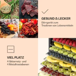 Mega Jerky Dörrautomat 650W 35-80°C LC-Touch-Display Timer 8 Ebenen -Deutschland Klarstein Verkaufs-Shop 10034439 de 0004 logo