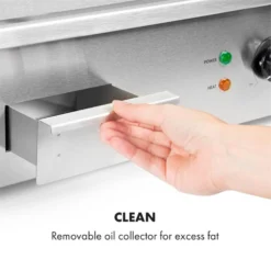 Grillmeile 3000R Elektrogrill 3000W Platte 54,5x35cm Geriffelt -Deutschland Klarstein Verkaufs-Shop 10034449 yy 0007 logo Klarstein Grillmeile 3000R Pro Grill geriffelt