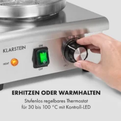 Wurstfabrik 450 Hot Dog Maker 450W 5L 30-100°C Glas Edelstahl -Deutschland Klarstein Verkaufs-Shop 10034450 de 0003 logo