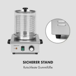 Wurstfabrik 450 Hot Dog Maker 450W 5L 30-100°C Glas Edelstahl -Deutschland Klarstein Verkaufs-Shop 10034450 de 0007 logo