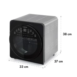 AeroVital Easy Touch Heißluftfritteuse 1700W 14l Timer 16 Programme Metallic / Schwarz -Deutschland Klarstein Verkaufs-Shop 10034451 yy 0008 logo Klarstein AeroVital easy touch Heissluftfritteuse