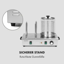 Wurstfabrik 600 Hot Dog Maker 600W 3 Spieße 5L 30-100°C Glas Edelstahl -Deutschland Klarstein Verkaufs-Shop 10034454 de 0008 logo