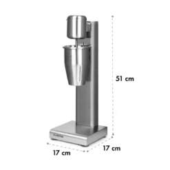 Kraftpaket Milchshake-Mixer Proteinshake 80W Edelstahl Silber -Deutschland Klarstein Verkaufs-Shop 10034456 yy 0009 logo Klarstein Kraftpaket Pro Milchshake Mixer 80W