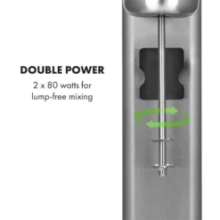 Kraftpaket II Doppel-Milchshake-Mixer Proteinshake 160W Edelstahl -Deutschland Klarstein Verkaufs-Shop 10034457 yy 0003 logo Klarstein Kraftpaket II Pro Milchshake Mixer 160W