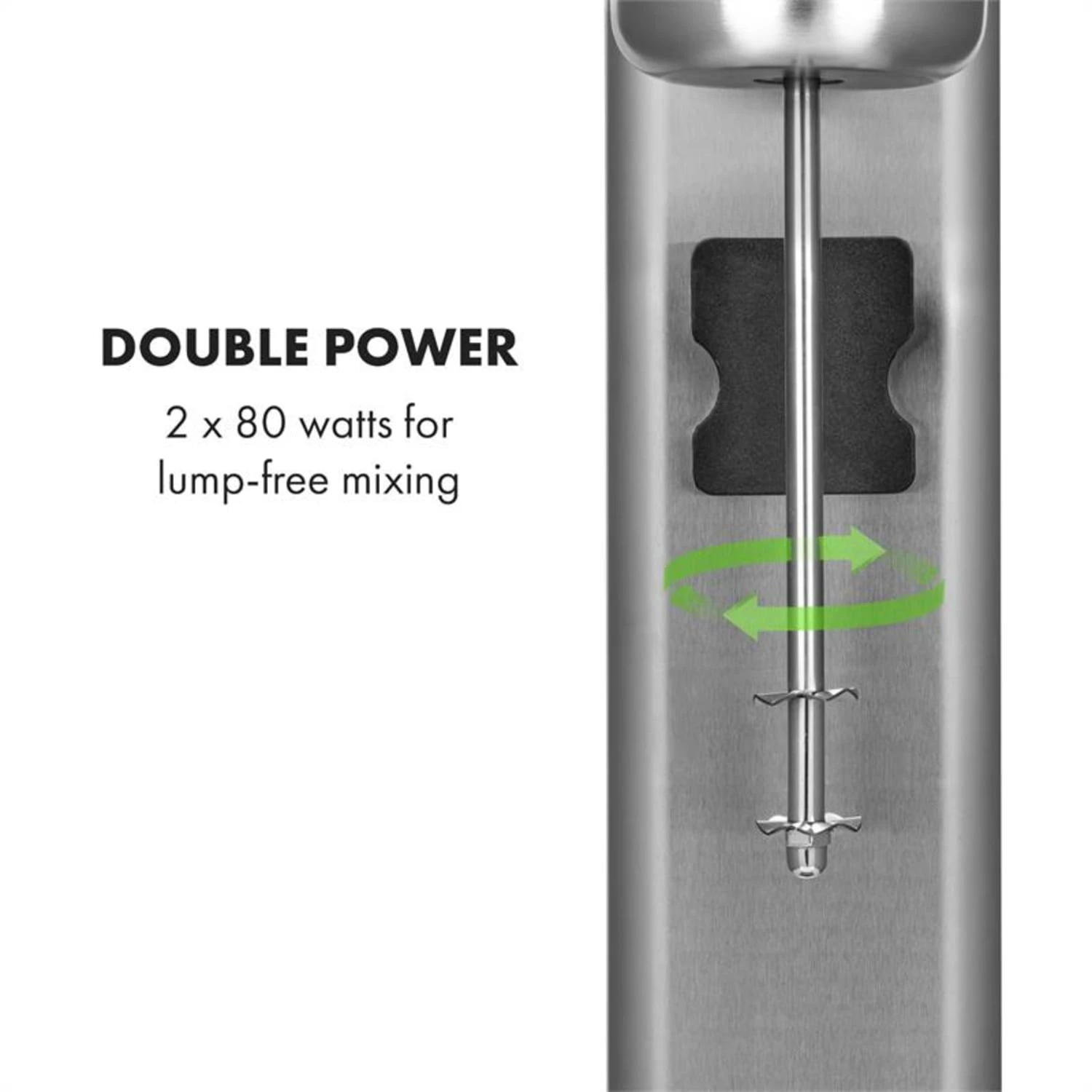 Kraftpaket II Doppel-Milchshake-Mixer Proteinshake 160W Edelstahl -Deutschland Klarstein Verkaufs-Shop