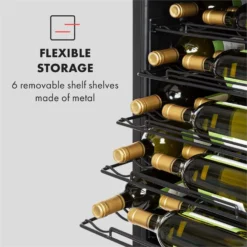 Vinomatica 36 Uno Weinkühlschrank 95l Touch-Bedienfeld 85W 4-18 °C -Deutschland Klarstein Verkaufs-Shop 10034466 yy 0005 logo Klarstein Vinomatica Weinkuehlschrank 95l schwarz