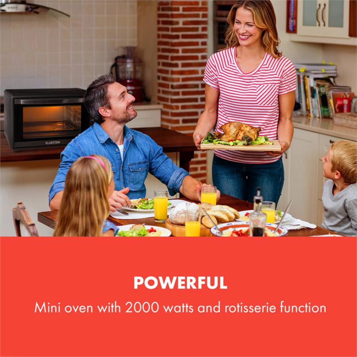 Masterchef 45 Mini-Backofen 45l 2000W 100-230 °C Timer Schwarz -Deutschland Klarstein Verkaufs-Shop 10034496 yy 0002 logo Klarstein Masterchef 45 Mini Backofen 45l schwarz