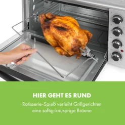 Masterchef 45 Mini-Backofen 45l 2000W 100-230 °C Timer Silber -Deutschland Klarstein Verkaufs-Shop 10034497 de 0006 logo