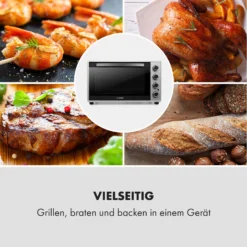 Masterchef 45 Mini-Backofen 45l 2000W 100-230 °C Timer Silber -Deutschland Klarstein Verkaufs-Shop 10034497 de 0007 logo