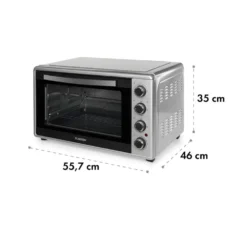 Masterchef 45 Mini-Backofen 45l 2000W 100-230 °C Timer Silber -Deutschland Klarstein Verkaufs-Shop 10034497 yy 0009 logo Klarstein Masterchef 45 Mini Backofen 45l silber