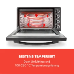 Masterchef 60 Mini-Backofen 60l 2000W 100-230 °C Timer Schwarz -Deutschland Klarstein Verkaufs-Shop 10034498 de 0003 logo