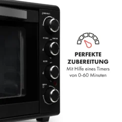 Masterchef 60 Mini-Backofen 60l 2000W 100-230 °C Timer Schwarz -Deutschland Klarstein Verkaufs-Shop 10034498 de 0005 logo
