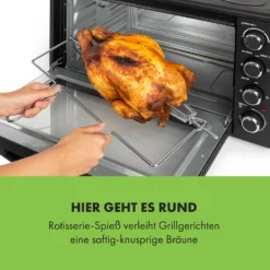 Masterchef 60 Mini-Backofen 60l 2000W 100-230 °C Timer Schwarz -Deutschland Klarstein Verkaufs-Shop 10034498 de 0006 logo