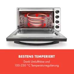 Masterchef 60 Mini-Backofen 60l 2000W 100-230 °C Timer Silber -Deutschland Klarstein Verkaufs-Shop 10034499 de 0003 logo
