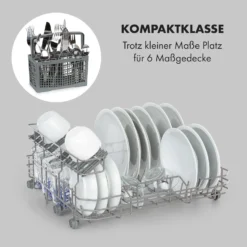 Azuria Geschirrspülmaschine 1380W 6,5L 6 Gedecke Schwarze Glasfront -Deutschland Klarstein Verkaufs-Shop 10034510 de 0003 logo