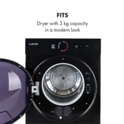 Jet Set Mini-Wäschetrockner Ablufttrockner 1020W EEK C 3kg 50cm 5 Jet Set Mini-Wäschetrockner Ablufttrockner 1020W EEK C 3kg 50cm -Deutschland Klarstein Verkaufs-Shop 10034512 yy 0006 logo Klarstein Jet Set Waeschetrockner schwarz