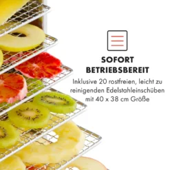 Master Jerky 300 Dörrautomat 2000W 40-90 °C 24h-Timer Edelstahl Silber -Deutschland Klarstein Verkaufs-Shop 10034544 de 0004 logo