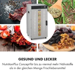 Master Jerky 300 Dörrautomat 2000W 40-90 °C 24h-Timer Edelstahl Silber -Deutschland Klarstein Verkaufs-Shop 10034544 de 0005 logo