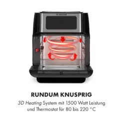 AeroVital Fry Heißluftfritteuse 1500W 10l Timer 9 Programme -Deutschland Klarstein Verkaufs-Shop 10034575 de 0003 logo