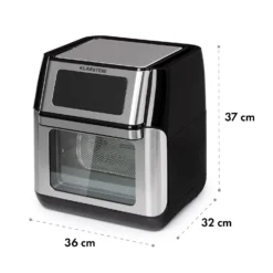 AeroVital Fry Heißluftfritteuse 1500W 10l Timer 9 Programme -Deutschland Klarstein Verkaufs-Shop 10034575 yy 0011 dimensions