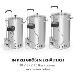 Brauheld Pro Maischekessel 2500W 30L 30-100°C Umwälzpumpe Edelstahl 6 Brauheld Pro Maischekessel 2500W 30L 30-100°C Umwälzpumpe Edelstahl -Deutschland Klarstein Verkaufs-Shop 10034586 de 0007 logo