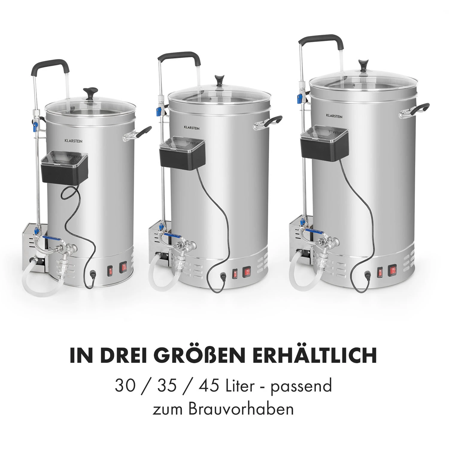 Brauheld Pro Maischekessel 2500W 30L 30-100°C Umwälzpumpe Edelstahl Brauheld Pro Maischekessel 2500W 30L 30-100°C Umwälzpumpe Edelstahl -Deutschland Klarstein Verkaufs-Shop 10034586 de 0007 logo