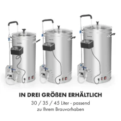 Brauheld Pro Maischekessel 3300W 45L 30-100°C Umwälzpumpe Edelstahl -Deutschland Klarstein Verkaufs-Shop 10034588 de 0007 logo