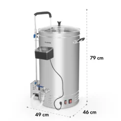 Brauheld Pro Maischekessel 3300W 45L 30-100°C Umwälzpumpe Edelstahl -Deutschland Klarstein Verkaufs-Shop 10034588 yy 0009 logo Klarstein Brauheld Pro Maischekessel 45 Liter
