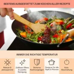 EasyCook Domino Keramikkochfeld 3000W Drehregler Schwarz 4 EasyCook Domino Keramikkochfeld 3000W Drehregler Schwarz -Deutschland Klarstein Verkaufs-Shop 10034603 de 0005 usp