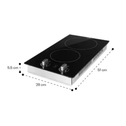 EasyCook Domino Keramikkochfeld 3000W Drehregler Schwarz 8 EasyCook Domino Keramikkochfeld 3000W Drehregler Schwarz -Deutschland Klarstein Verkaufs-Shop 10034603 yy 0011 dimensions